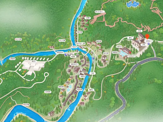 上安乡结合景区手绘地图智慧导览和720全景技术，可以让景区更加“动”起来，为游客提供更加身临其境的导览体验。